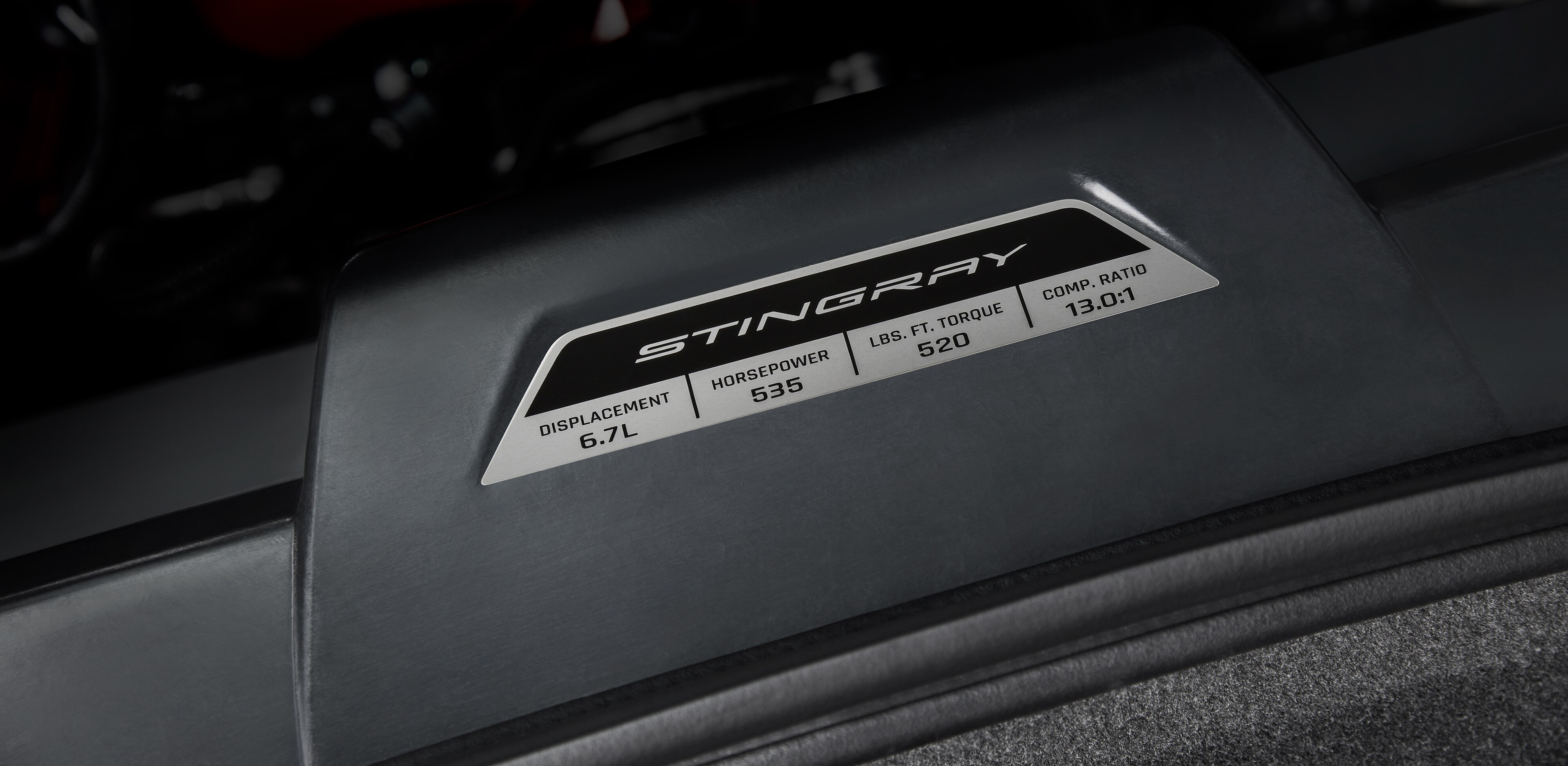 Engine Specification Plaque for Stingray